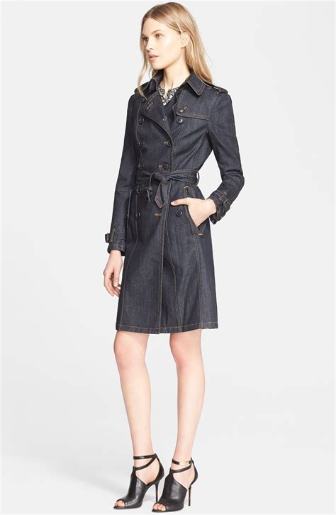 burberry brit denim trench coat|burberry brit trench coat sale.